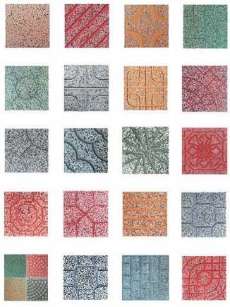 Phú Điền - Các hoa văn phổ biến của gạch Terrazzo